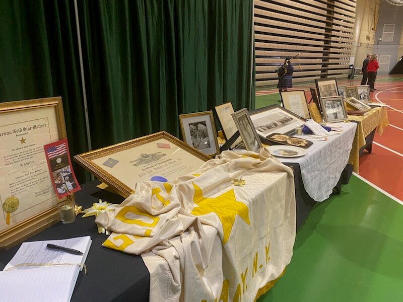 memorabilia table at gold star mothers convention