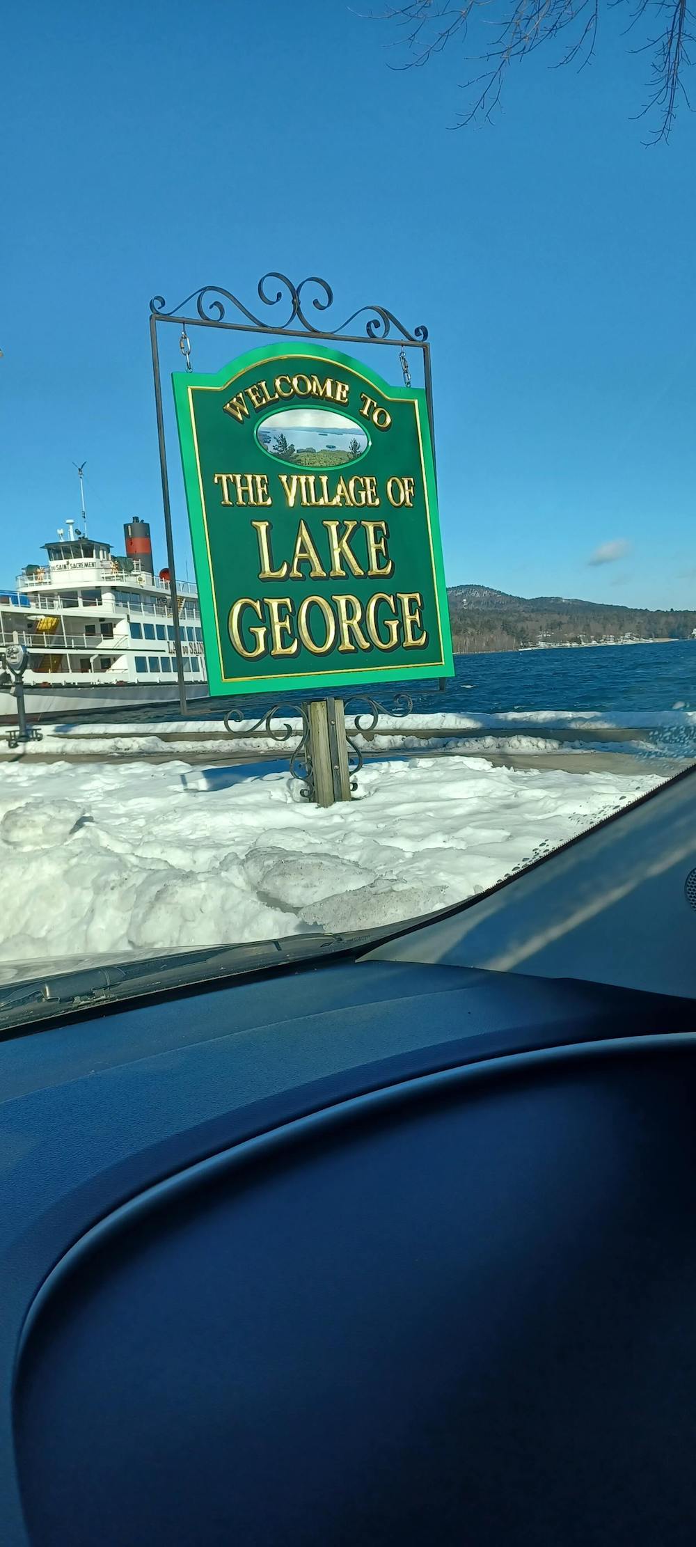 lake george sign