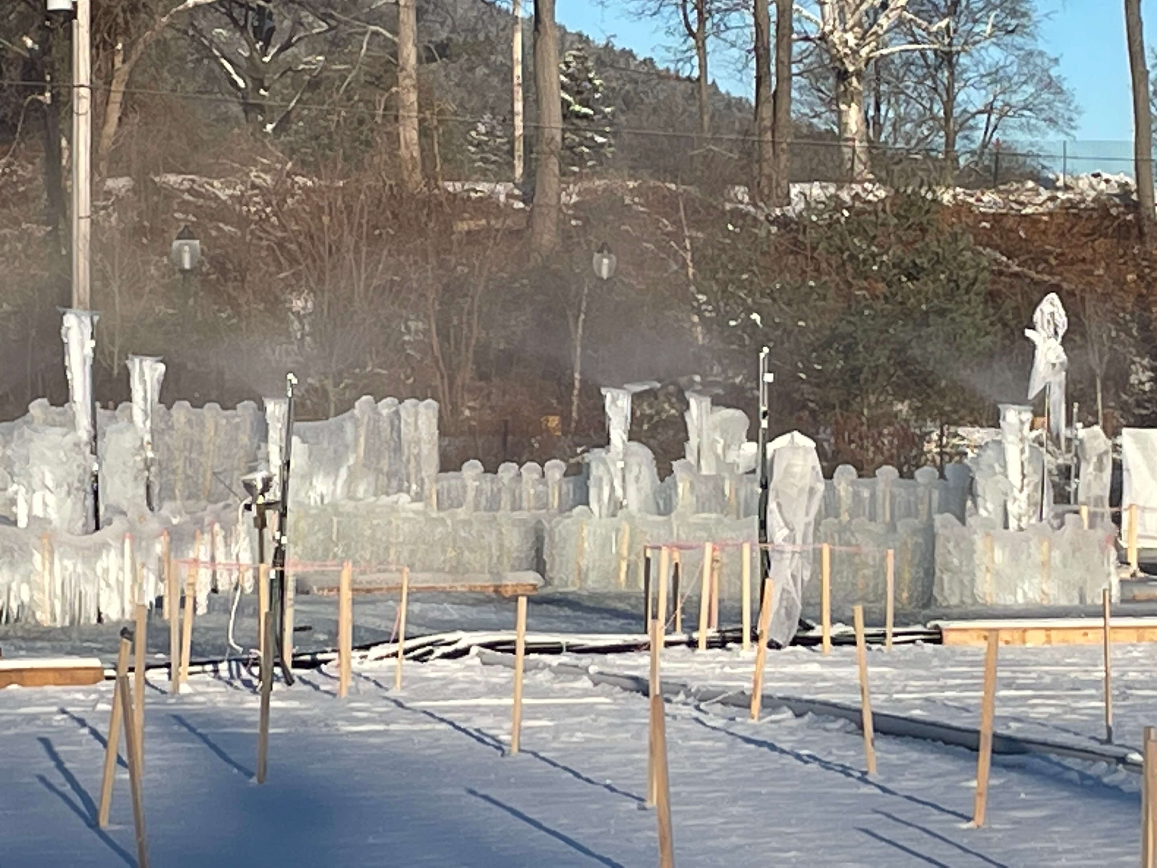 Ice Castles is Under Construction in Lake for 2023 Lake